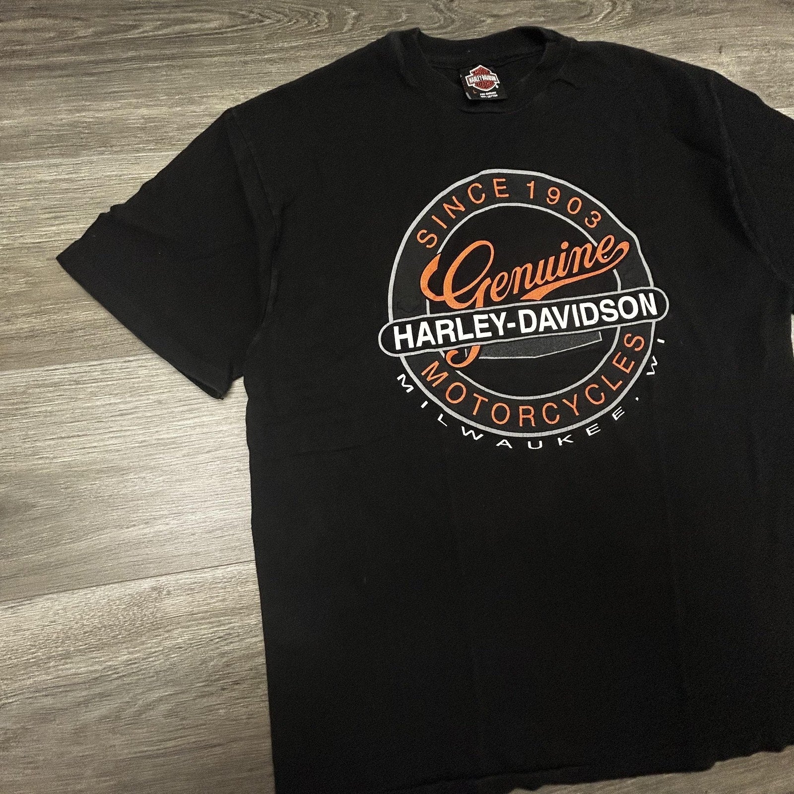 Vintage Harley Davidson Shirt Mens Large Black Daytona Bike Week 1994 90s USA