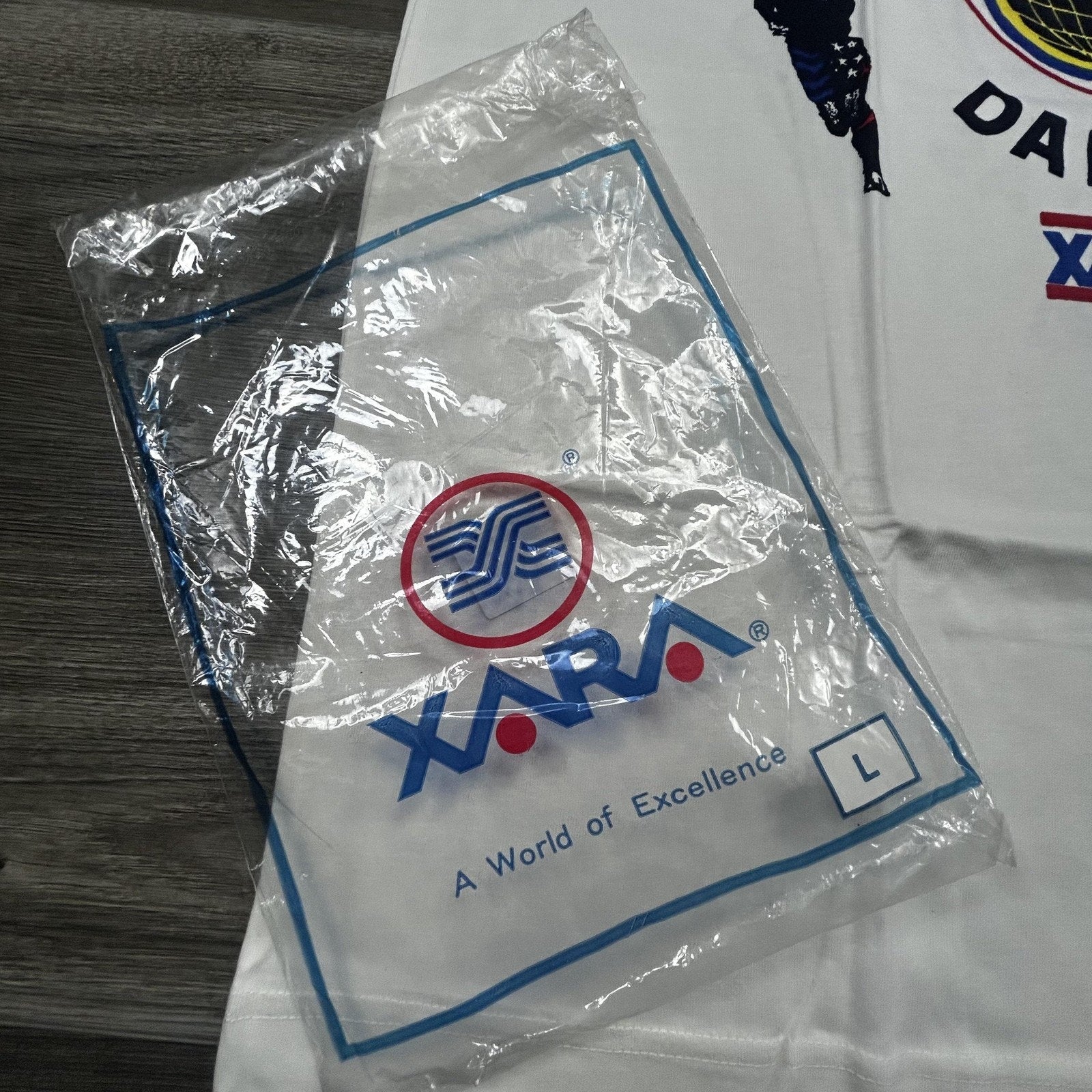 Vintage World Cup Shirt Mens Large White Dallas LA XARA Soccer Deadstock USA 90s