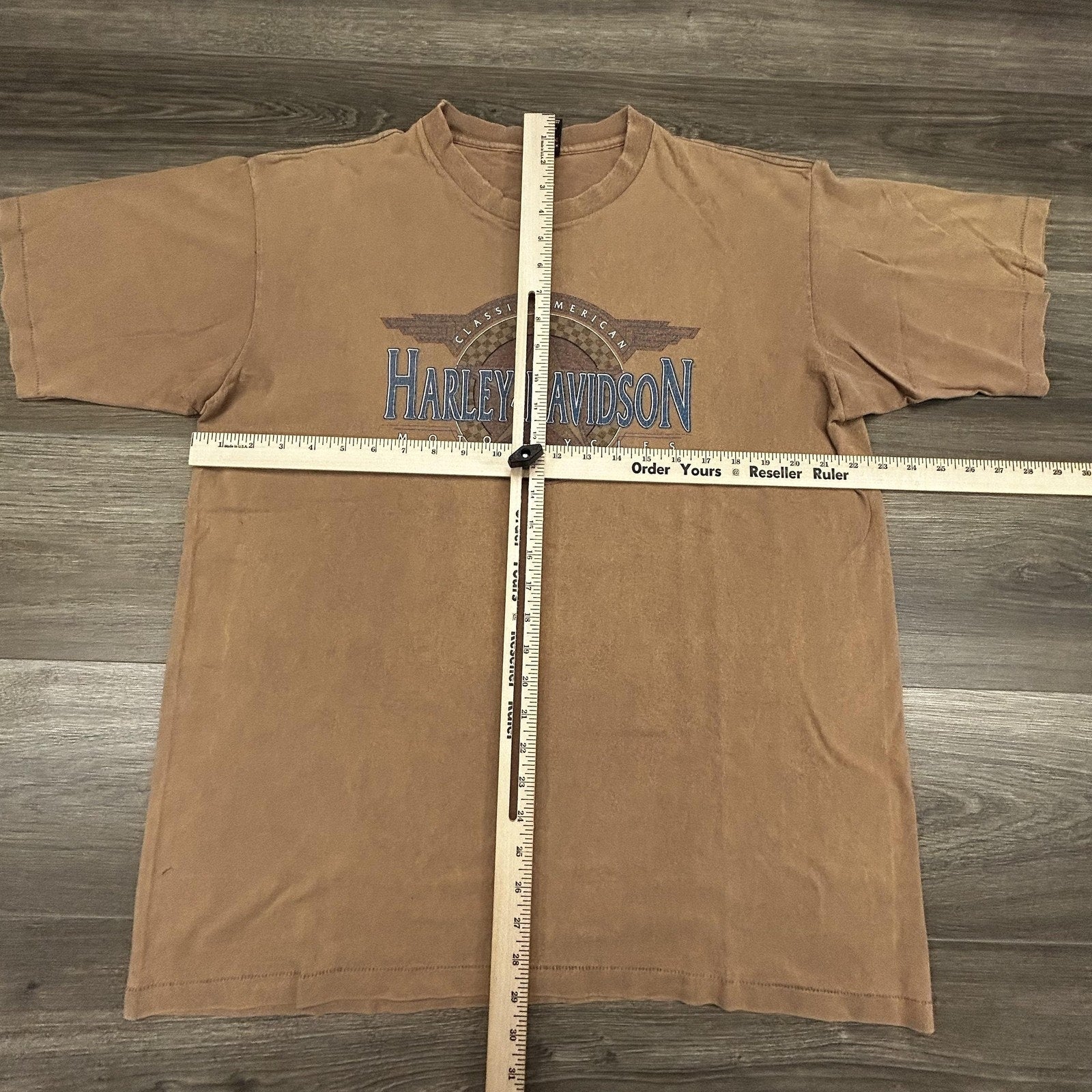 Vintage 90s Harley Davidson Shirt Mens XL Brown Single Stitch 1997 Made in USA