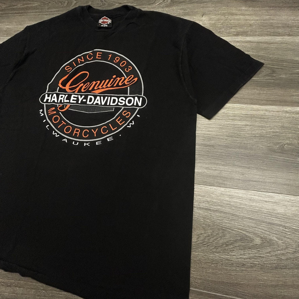 Vintage Harley Davidson Shirt Mens Large Black Daytona Bike Week 1994 90s USA