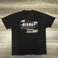 Vintage Harley Davidson Shirt Mens Large Black Midway Eagle Biker 1995 USA 90s