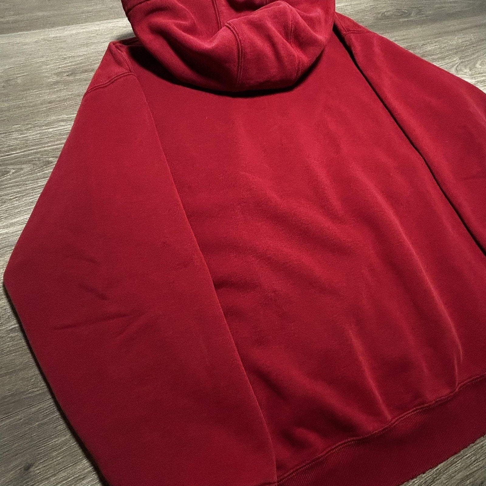 Vintage Carhartt Hoodie Mens XL Red Embroidered Logo Faded Skater K184 Y2K