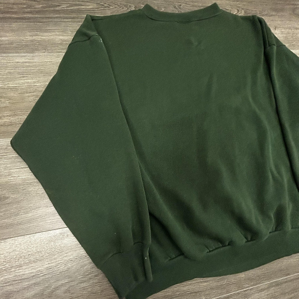 Vintage Harley-Davidson Sweatshirt Mens XL Green Motorcycle Country 90s Made USA