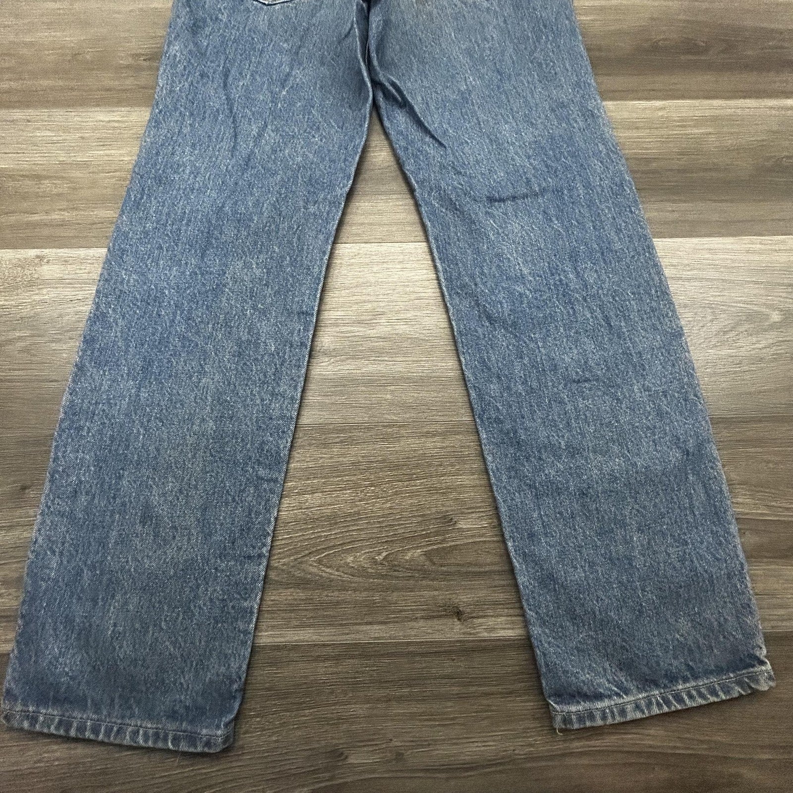 Vintage 80s Lee Riders Jeans Mens 32x31 Blue Straight Leg Denim Union Made USA